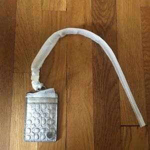 Coach ID holder/lanyard